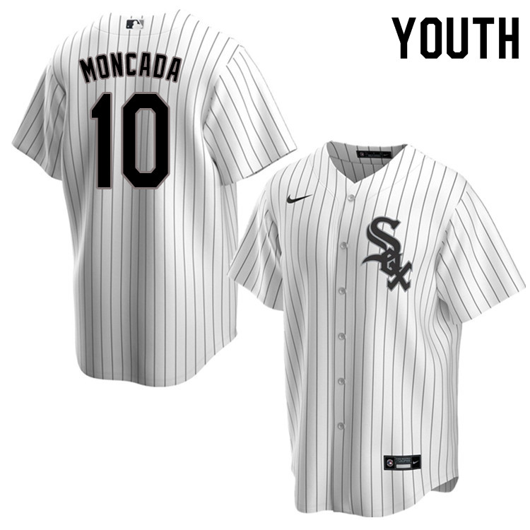 Nike Youth #10 Yoan Moncada Chicago White Sox Baseball Jerseys Sale-Pinstripe